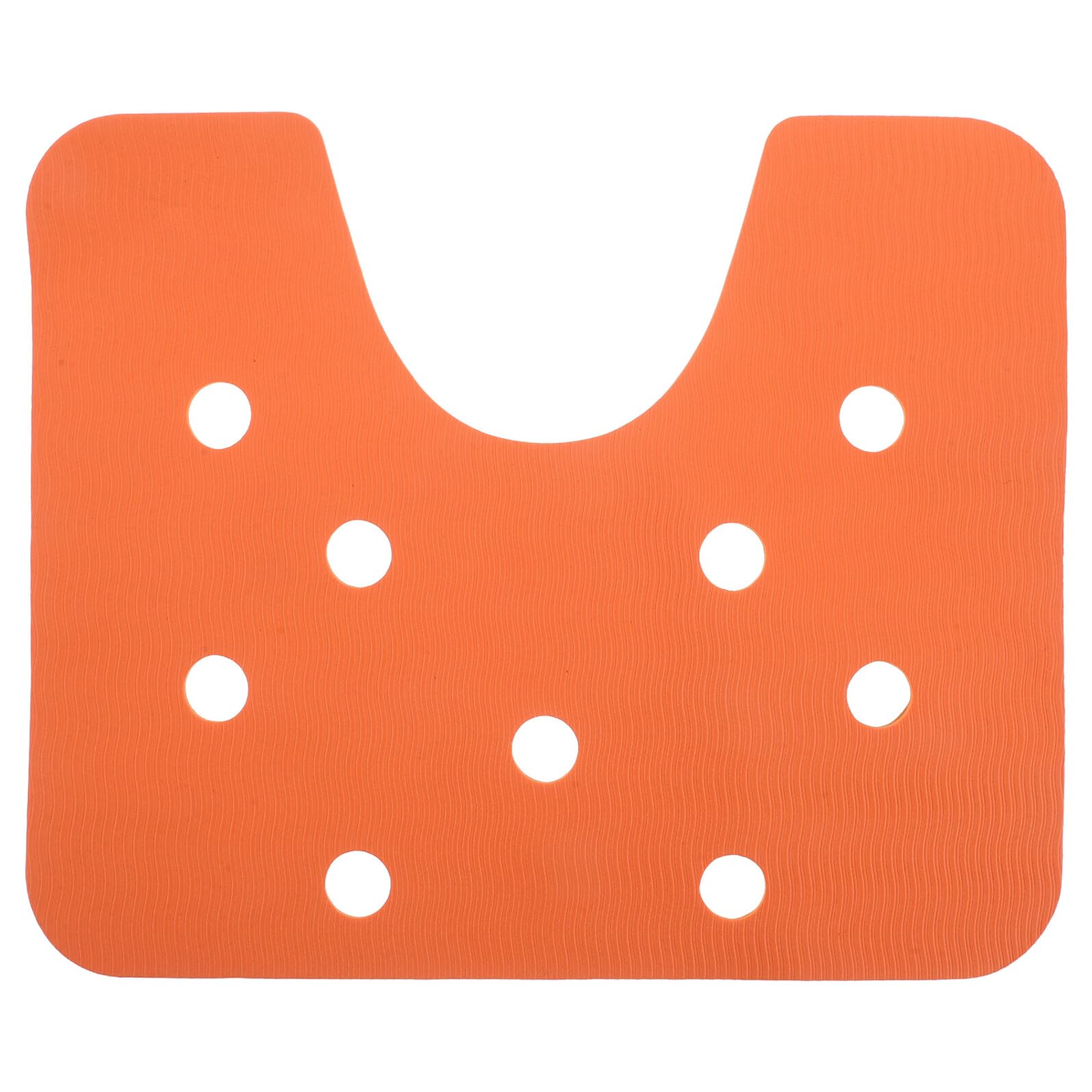 Coussin de siège de bain antidérapant en U contre la glisse sous la douche orange