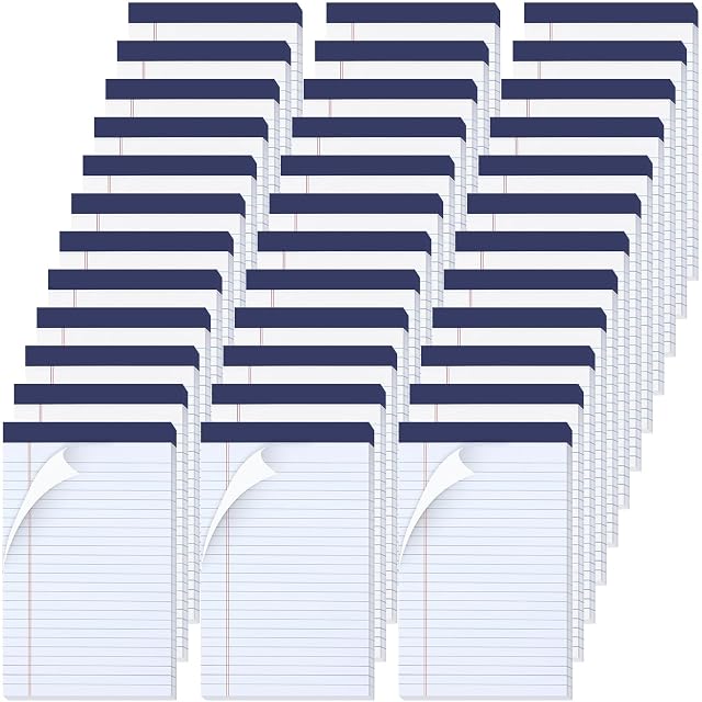 Ctosree 5x8 Legal Pads 36 Pcs Notebook Small Note Pads 65 GSM Paper College Ruled Legal Pad with