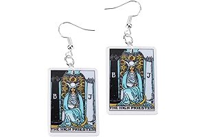 Tarot Jewelry for Women - High Priestess Earrings