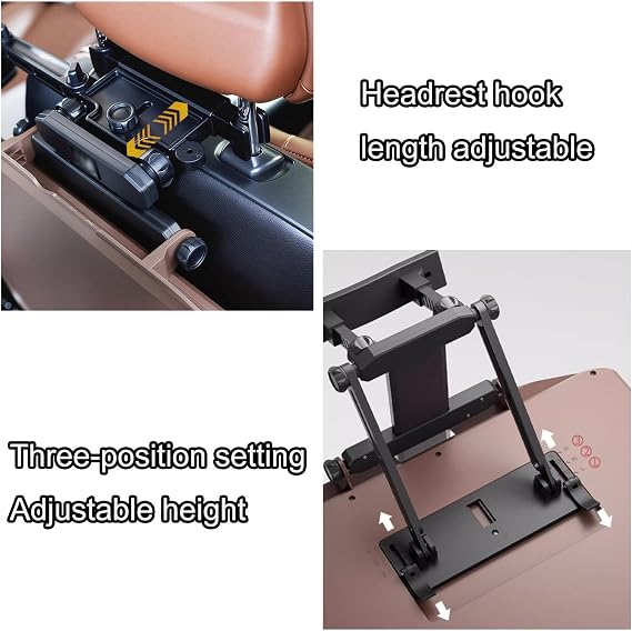 Portable Car Seat Tray Table, Foldable Car Portable Tray, Multi-Function Car Table, Car Plate Rack, for Eating Food Drink and Writing Laptop Work