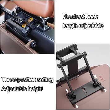 Portable Car Seat Tray Table, Foldable Car Portable Tray, Multi-Function Car Table, Car Plate Rack, for Eating Food Drink and Writing Laptop Work