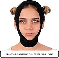 Vista 2 de IKIDO Venda de compresión para cuello y barbilla poscirugía para mujer, más delgada para la cara