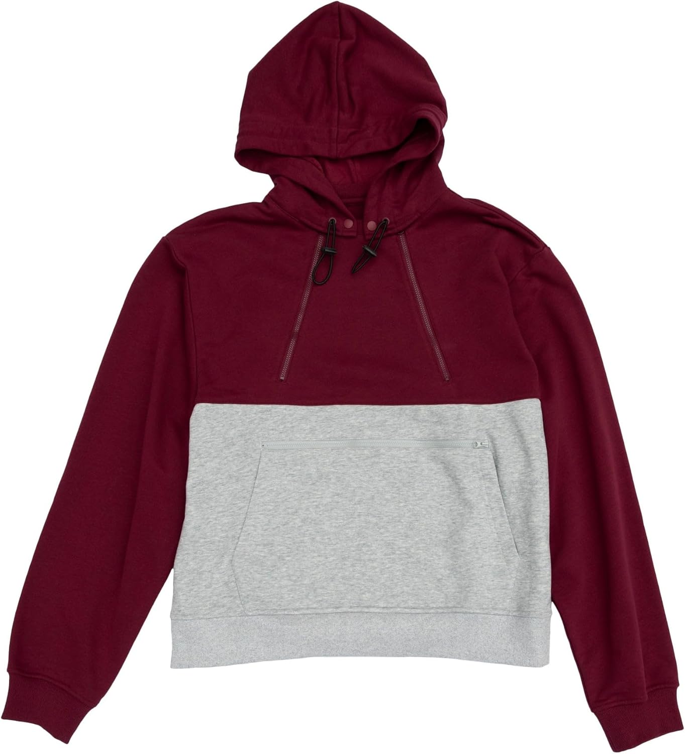 Spoonie Threads Adult Colorblock Zip Access Hoodie for Chest Port, Abdomen, Chemo, Insulin Pumps, & Post-Surgery