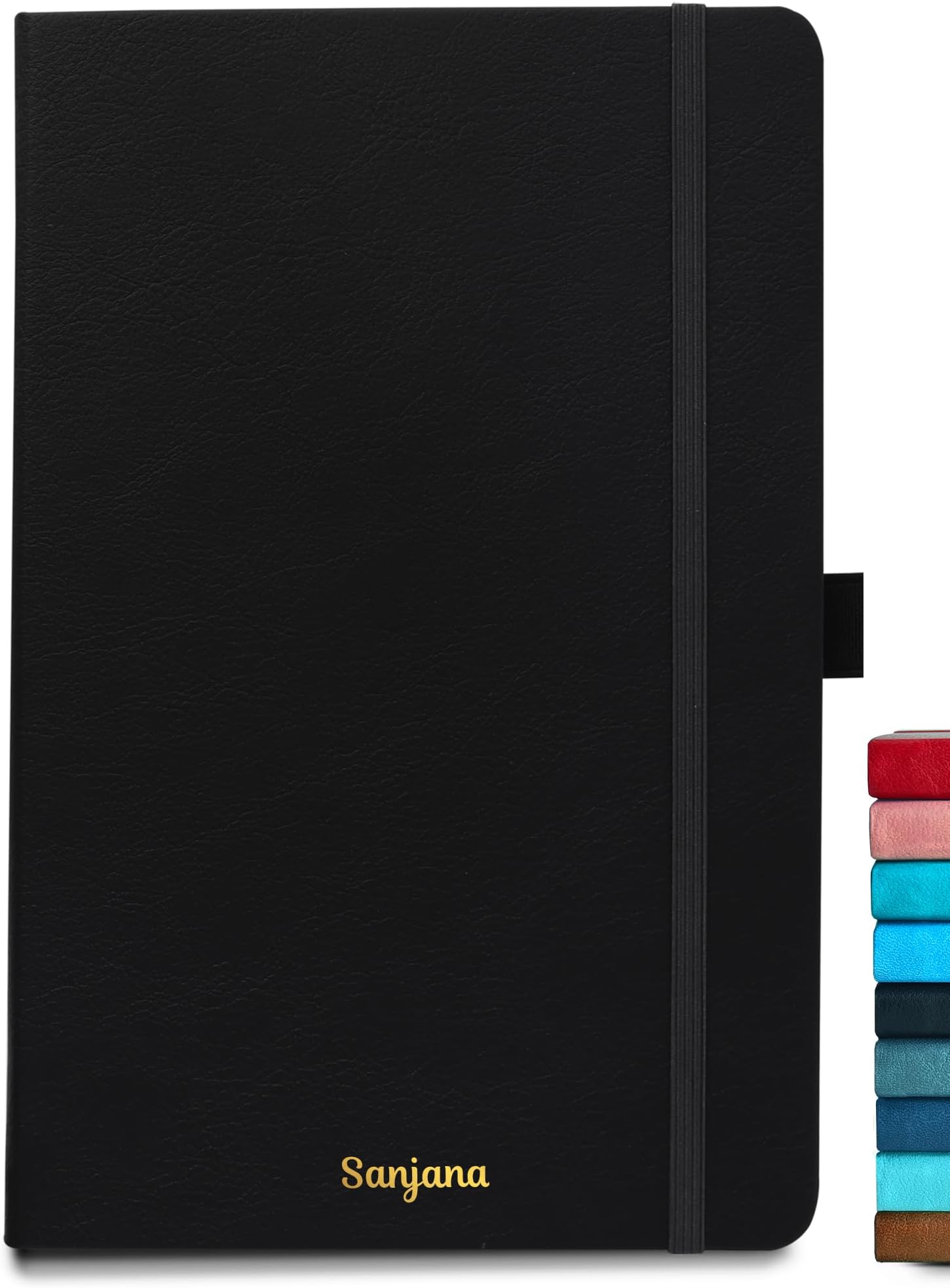 Sponsored Ad - Doodle Personalized A5 Executive Hard Bound PU leather Notebook Diary for Men Women | Executive Professional Office Diary with Elastic Band, Ribbon Bookmark & Pen Loop | 160 pages of 80 gsm | For Corporate and Personal use - Black
