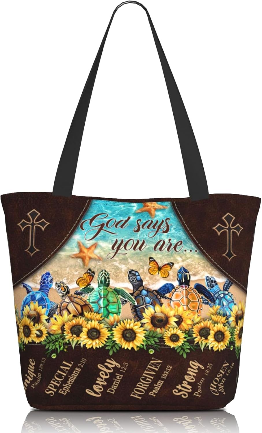 Bible Tote Bags for Women Christian Tote Bag Religious Church Bags for Women Organizer Christian Gift With Zipper