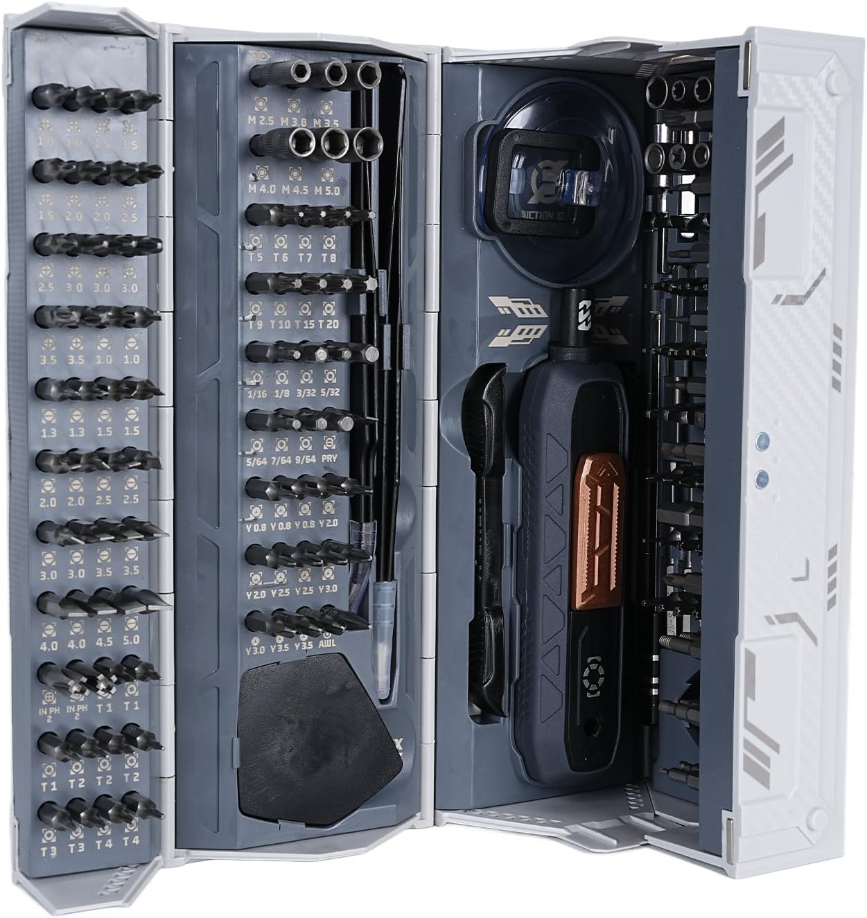 Screwdriver Set, 180Pcs Steel Magnetic Screwdriver Set Manual Screwdriver Handle with Extension Rod Storage Case for Electronic Computer Camera Glasses Repair