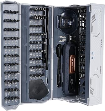 Magnetic Screwdriver Kit, 180Pcs Manual Screwdriver Set Magnetic Repair Tool Set Computer Screwdriver Bits Kit with Sliding Module Handle Extension Rod
