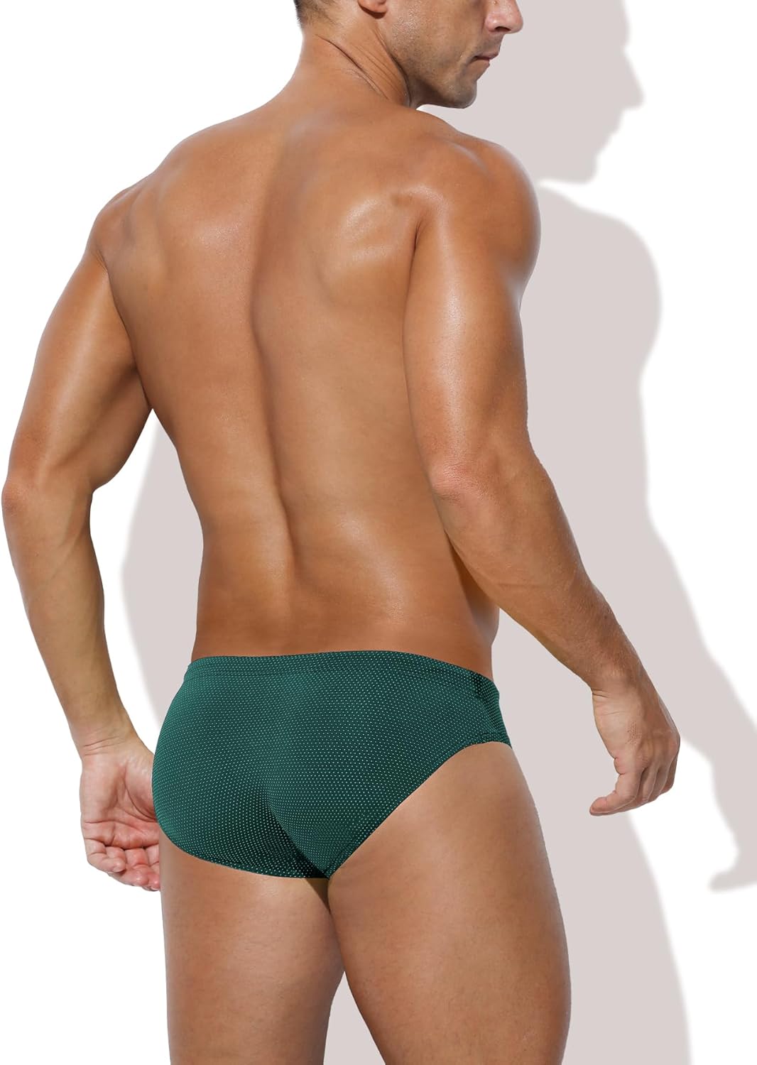 Arjen Kroos Men's Sexy Breathable Swim Briefs Quick Dry Tagless Bikini Swimwear with Drawstrings - Image 2