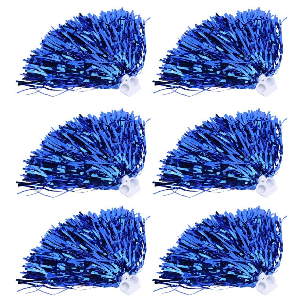 School Supplies, Cheerleader Pom Poms, Cheer Squad Spirit, Player/Dancers Team Look Tool for(Blue)