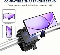 Vista 6 de Soporte de teléfono con pulsera giratoria de 360° para muñeca y brazo para Android, iPhone 17/16/15/14/13/Pro