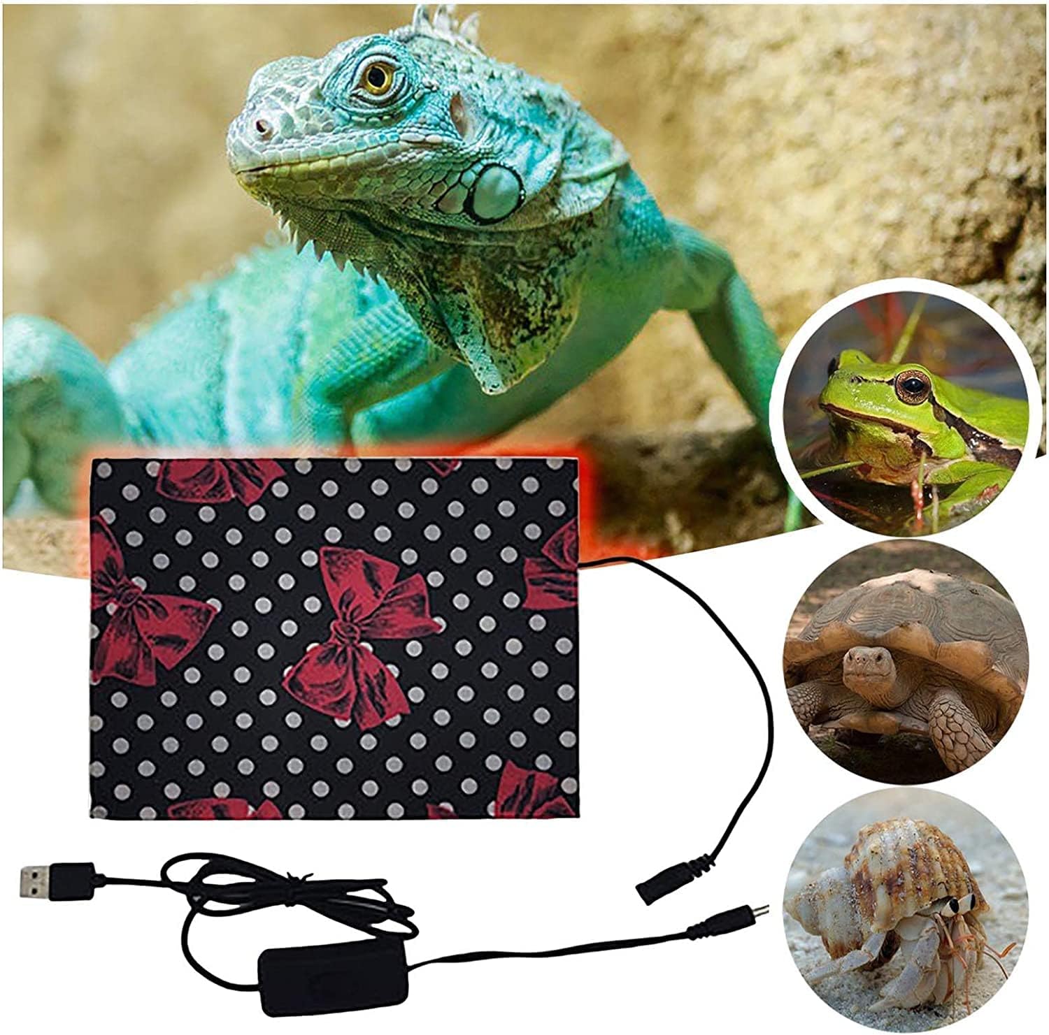 Reptile Heat Mat Solar Dog House Heater Pet Winter Heating Pad Pet Pad Pet Bed Heating Bed Heating Reptile Pet Supplies Outdoor Cat Bed Heating Pad