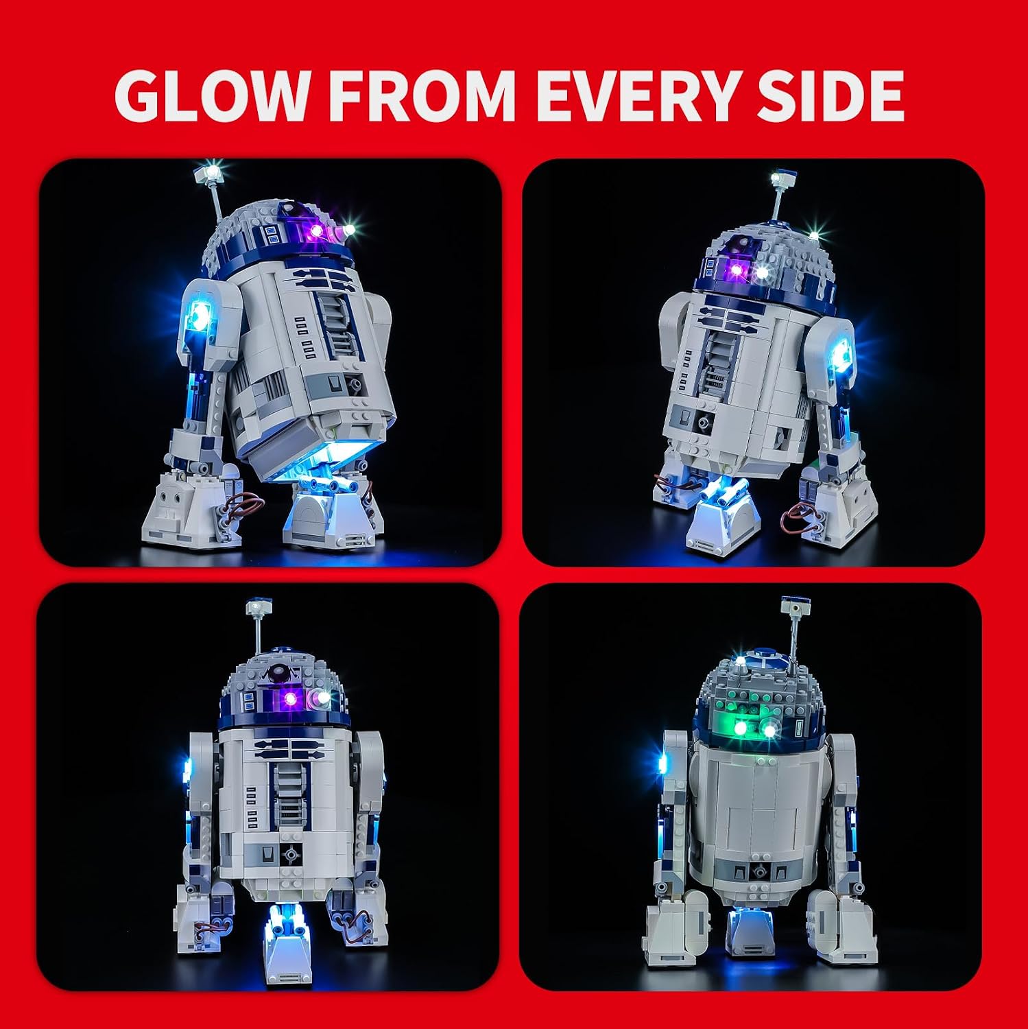 BRIKSMAX 2.0 Light Kit Compatible with Lego Star Wars R2-D2 75379 Building Sets(Touch Control) - Original LED Lighting Kits (Accessories Only) for Display, Gifts & Collectors