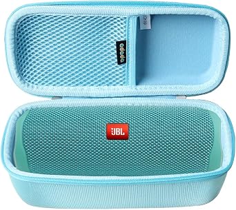 adada Hard Travel Case Fits JBL FLIP 5 / JBL FLIP 6 Waterproof Portable Bluetooth Speaker Light Blue