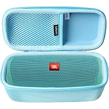 Adada Hard Travel Case Fits JBL Flip 5 / JBL Flip 6 Waterproof Portable Bluetooth Speaker, blue light