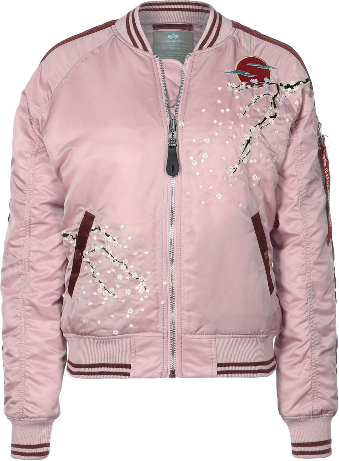 Alpha Industries Ma 1 Souvenir Women S Jacket Silver Pink Size Xs Amazon De Bekleidung