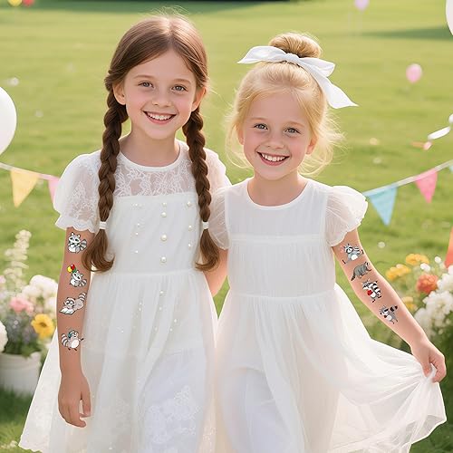 Capybala Temporary Tattoos - 200+ Capybala Tattoo Stickers for Birthday Party Decorations, Animal Party Favors Supplies for Girls Boys Kids, School Prize(8 Sheets)(Raccoon)