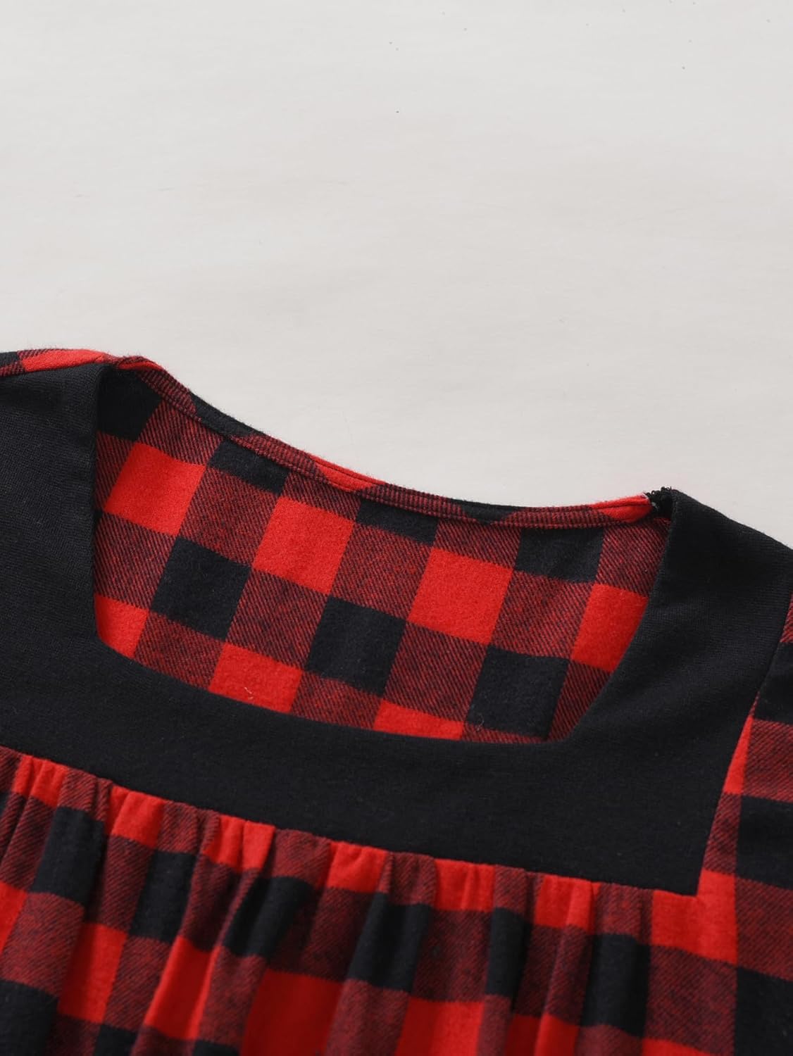 Latuza Women's Long Flannel Nightgown Square Neck Nightgown - Image 7