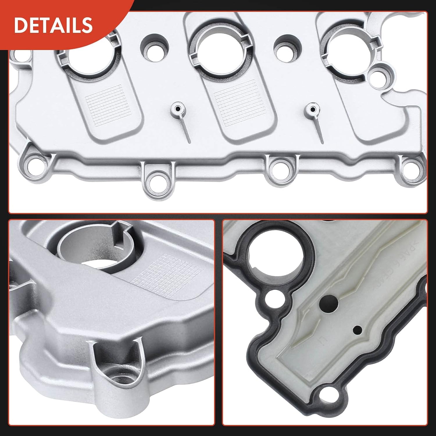 A-Premium Left Engine Valve Cover, with Gasket & Bolts, Compatible with Audi A4 Quattro, A5 Quattro, A6 Quattro, A7 Quattro, A8 Quattro, Q5, Q7, S4, S5, SQ5, Touareg, 2.8L 3.0L 3.2L