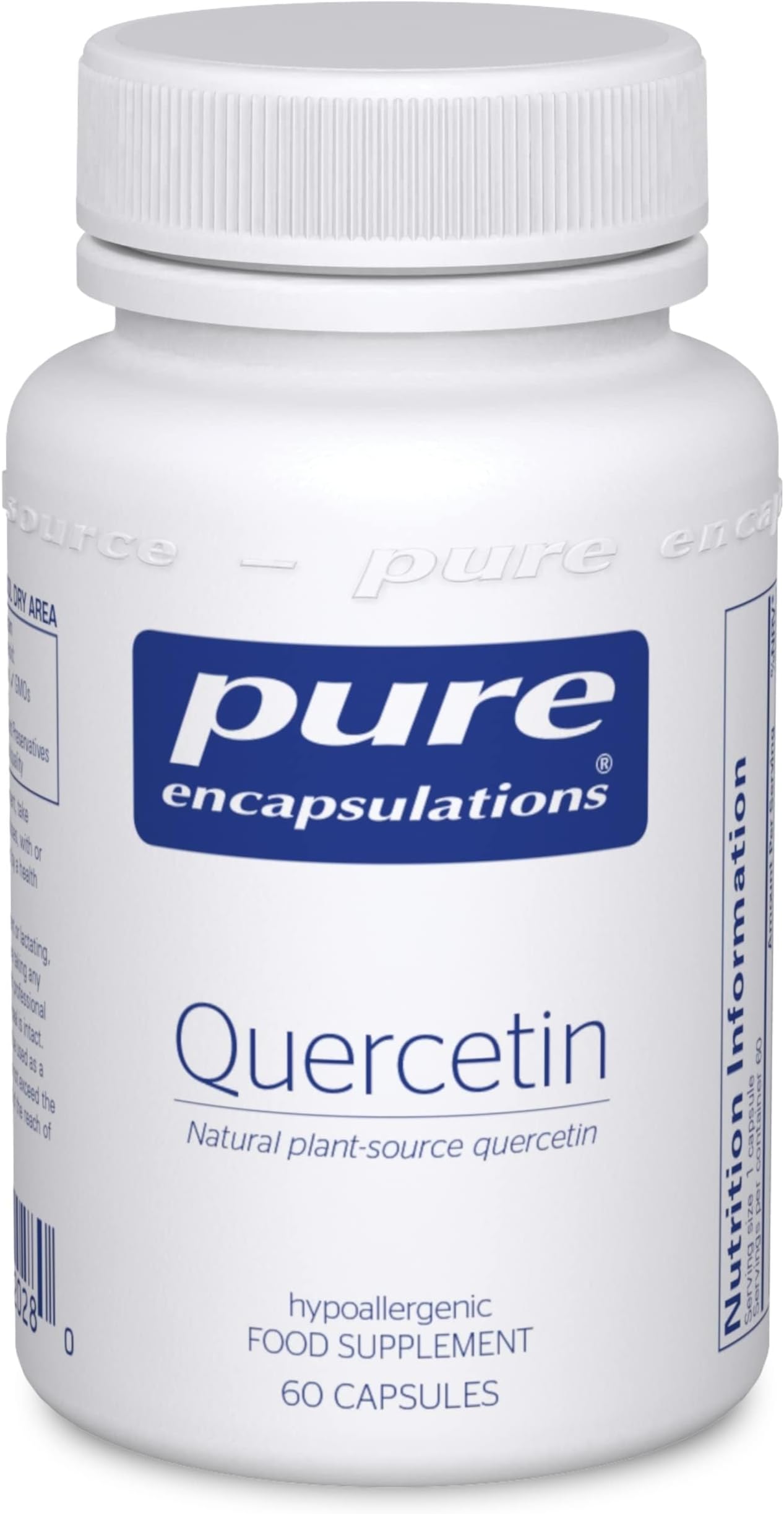Quercetin 250mg - Natural Plant-Source Pure Quercetin Supplement - Promotes Immune Support, Cardiometabolic Health and Overall Cellular Health - 60 Vegetarian Capsules