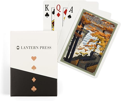 Lantern Press Cuyahoga Valley National Park, Ohio, Litografía National Park Series (52 baraja de cartas de juego de póquer, con Jokers)