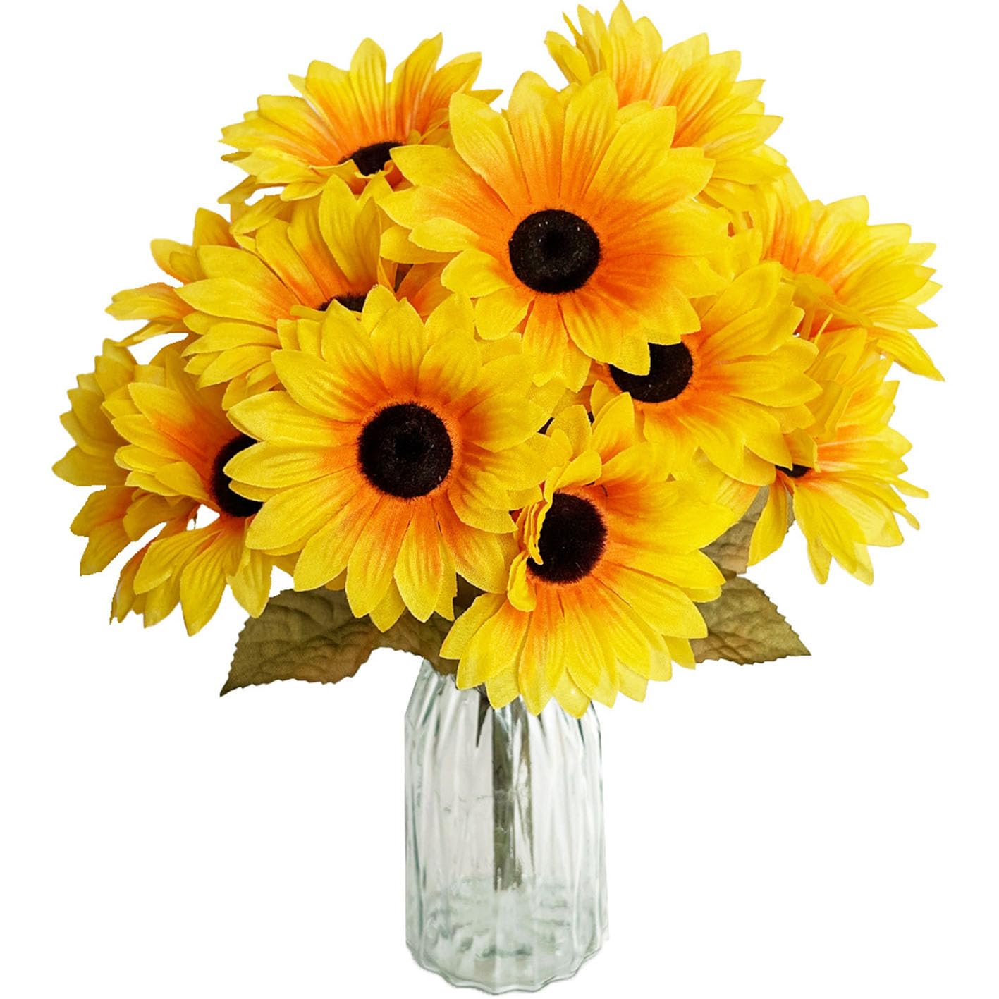 PetalUp Artificial Yellow Sunflowers for Autumn