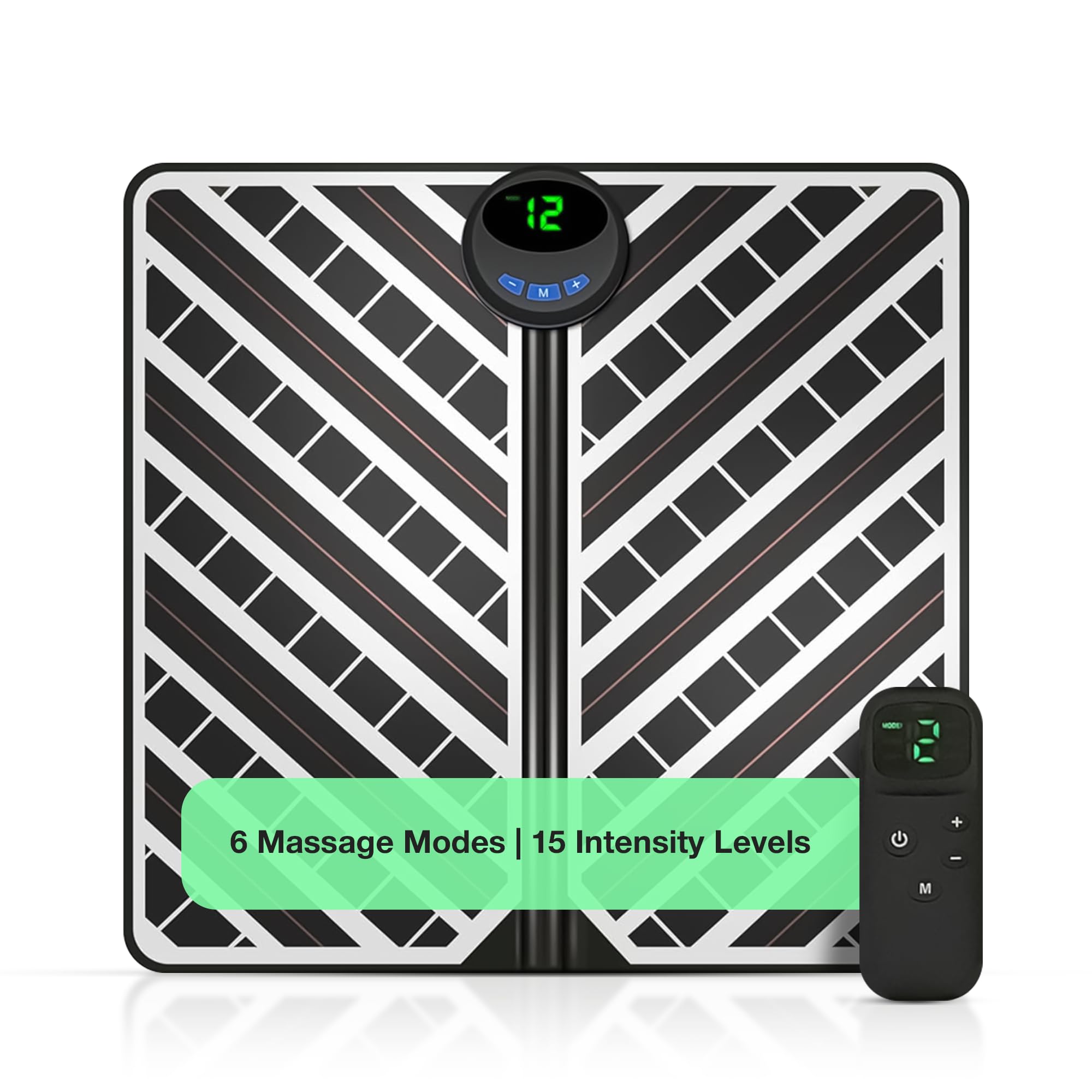 Circulation Pro EMS Foot Massager with Remote Control – Electric Feet Massager for Pain Relief, Circulation, Neuropathy, Plantar Fasciitis – 15 Intensity Levels, 6 Modes