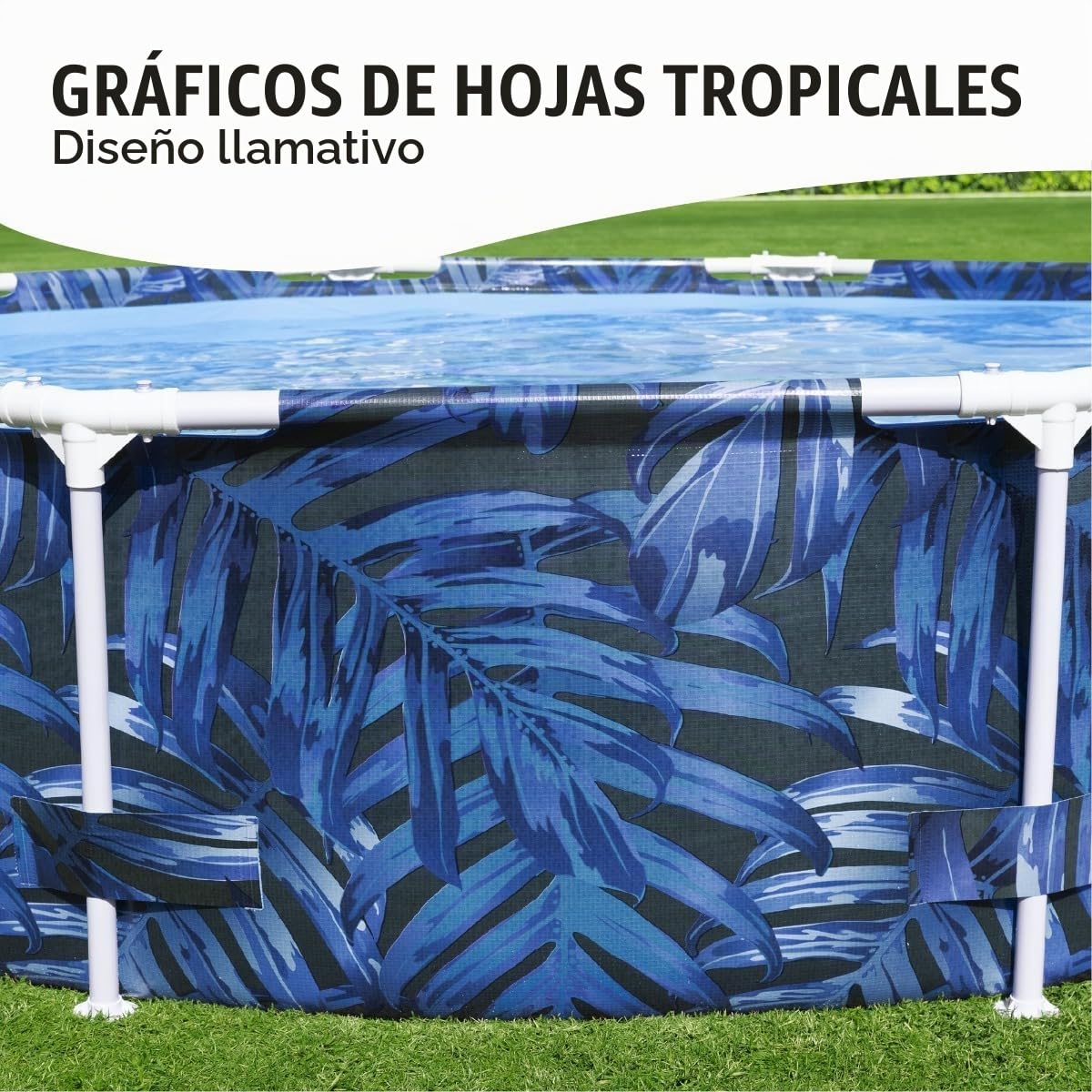 BESTWAY Piscina Desmontable Steel Pro 366x201x66 cm Capacidad de 4.062 litros, Azul