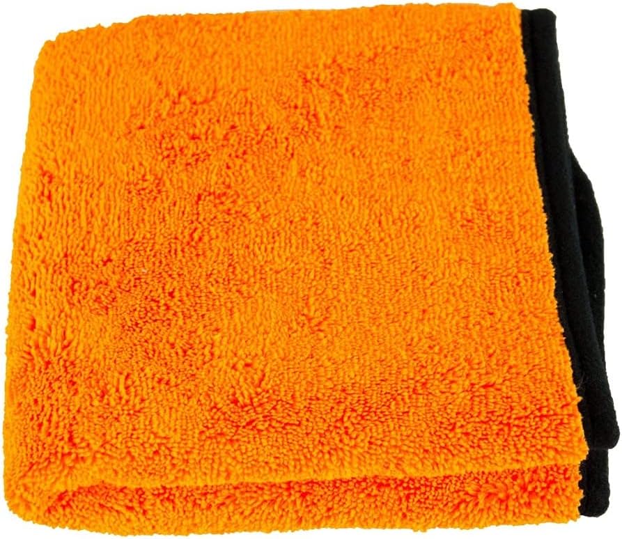 Car Drying Cloth Orange Baby 800 GSM 40 x 60 cm - Soft Microfibre Cloth for Car Care - Extremely Absorbent, Lint-Free & Gentle on Paint (Pack of 1)