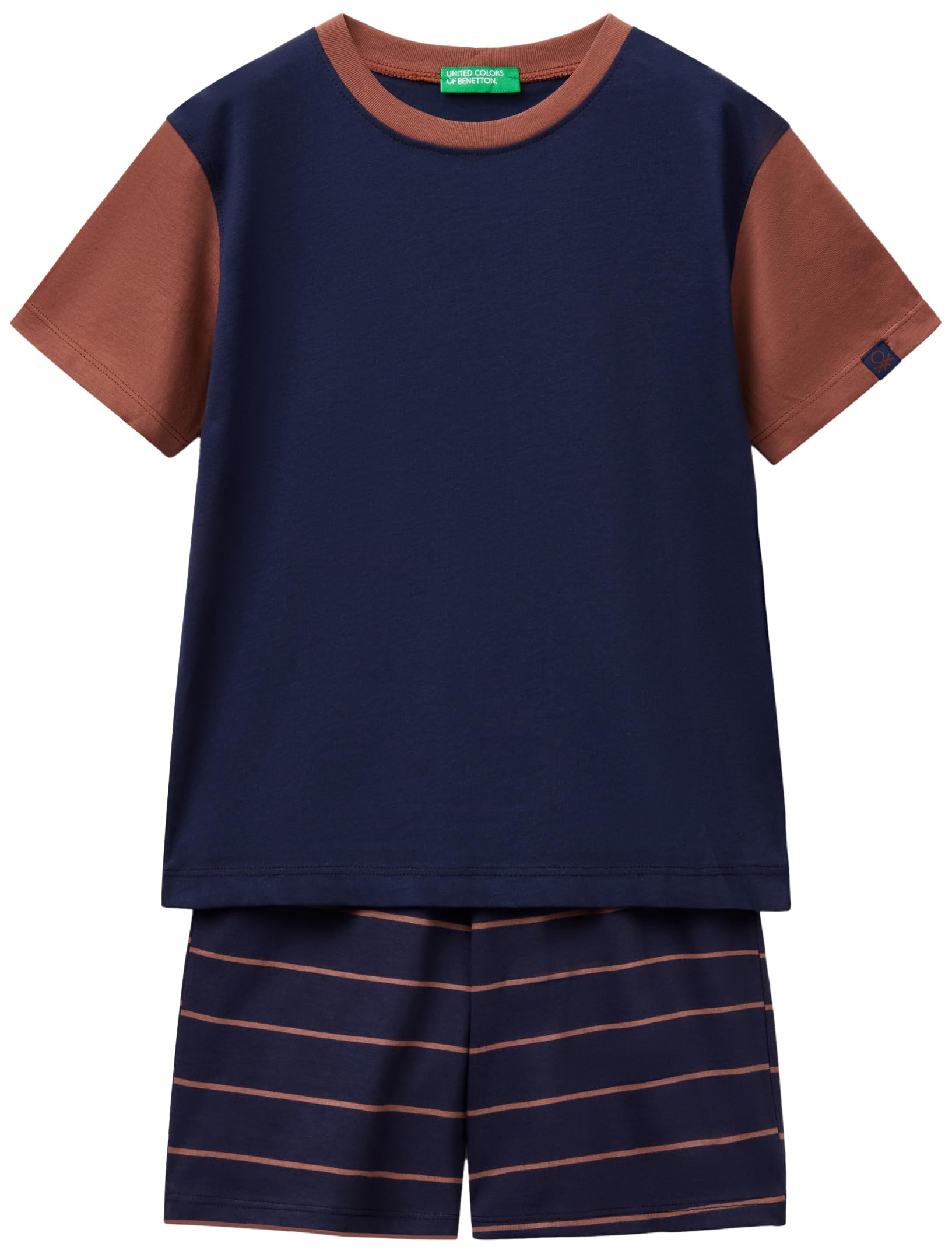 United Colors of Benetton Pidżama — zestaw Chłopcy Pig(t-shirt+short) 30960p08r