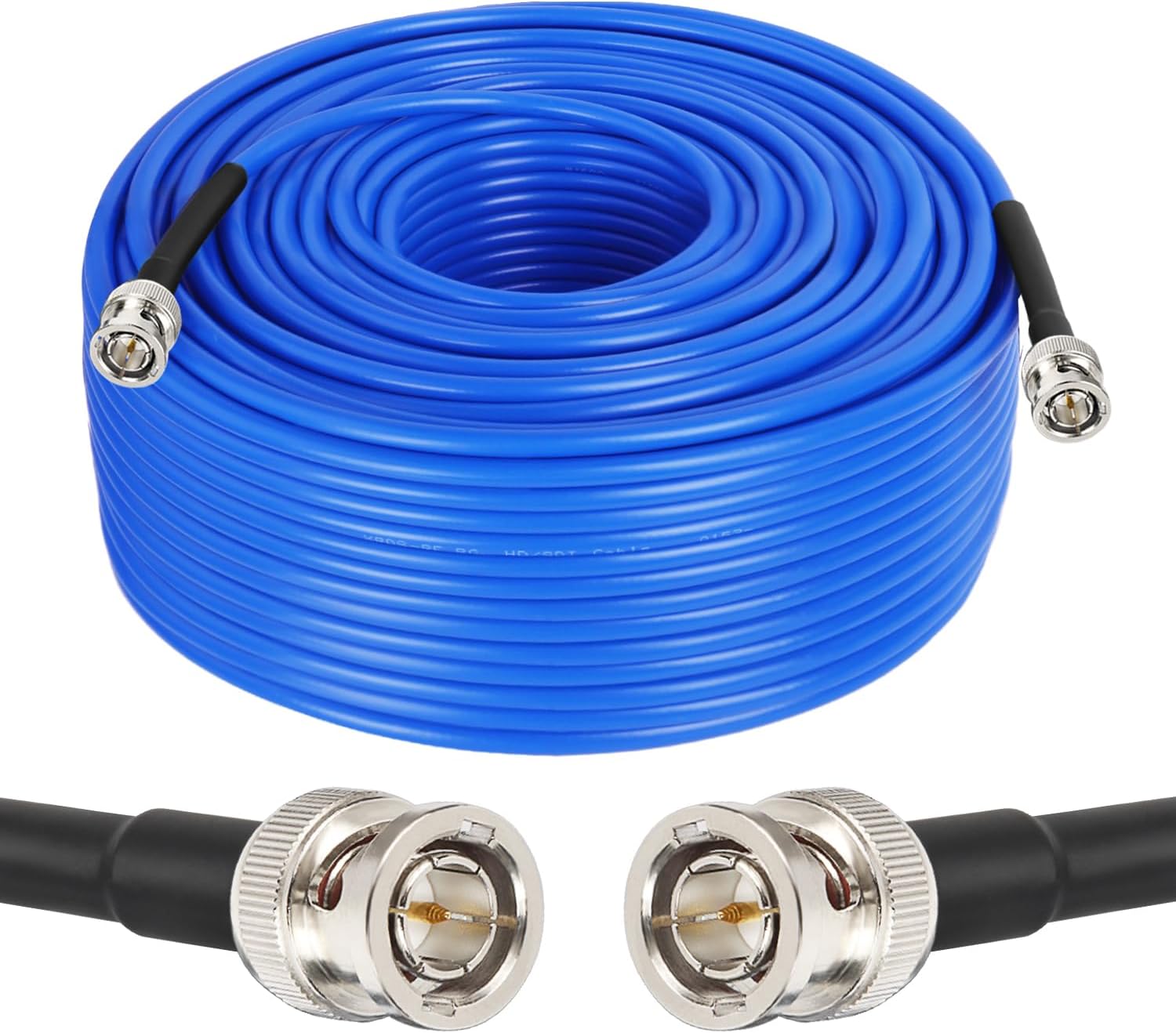 XRDS -RF 250FT SDI Cable, 3G/6G-SDI Cable BNC Digital Video Cables 75 Ohm RG59 BNC Male Cables for 3G/6G HD SDI Monitor Video Recorder Converter Splitter Security Camera