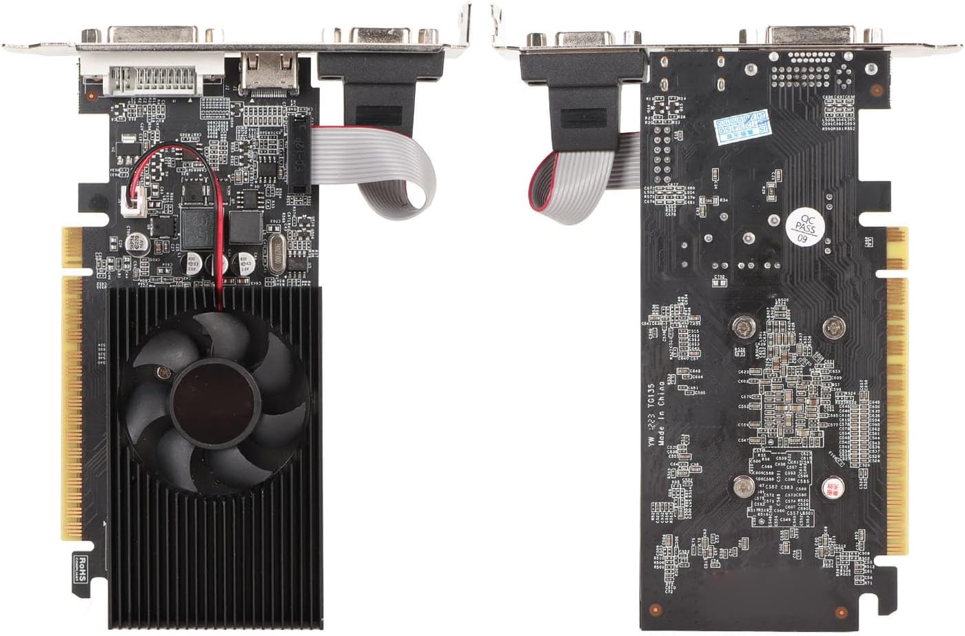 Dpofirs 730 Graphics Card, 4GB DDR3 128bit Gaming Graphics Card with Cooling Fan, Computer Low GPU, DVI, VGA PC Video Card