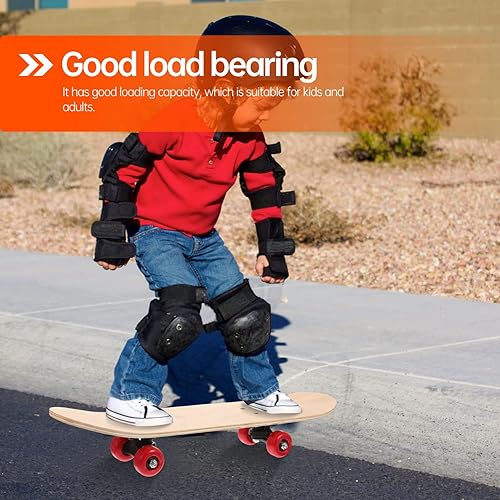 Miniatura 5 de Ciieeo Tabla de monopatín en blanco Tablas de patineta de madera para bricolaje Tablas de patineta de arce de madera natural pintada a mano