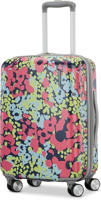 Moonlight II Hardside Expandable Luggage with Spinner Wheels, Poppy Pattern, Carry-On 20-Inch