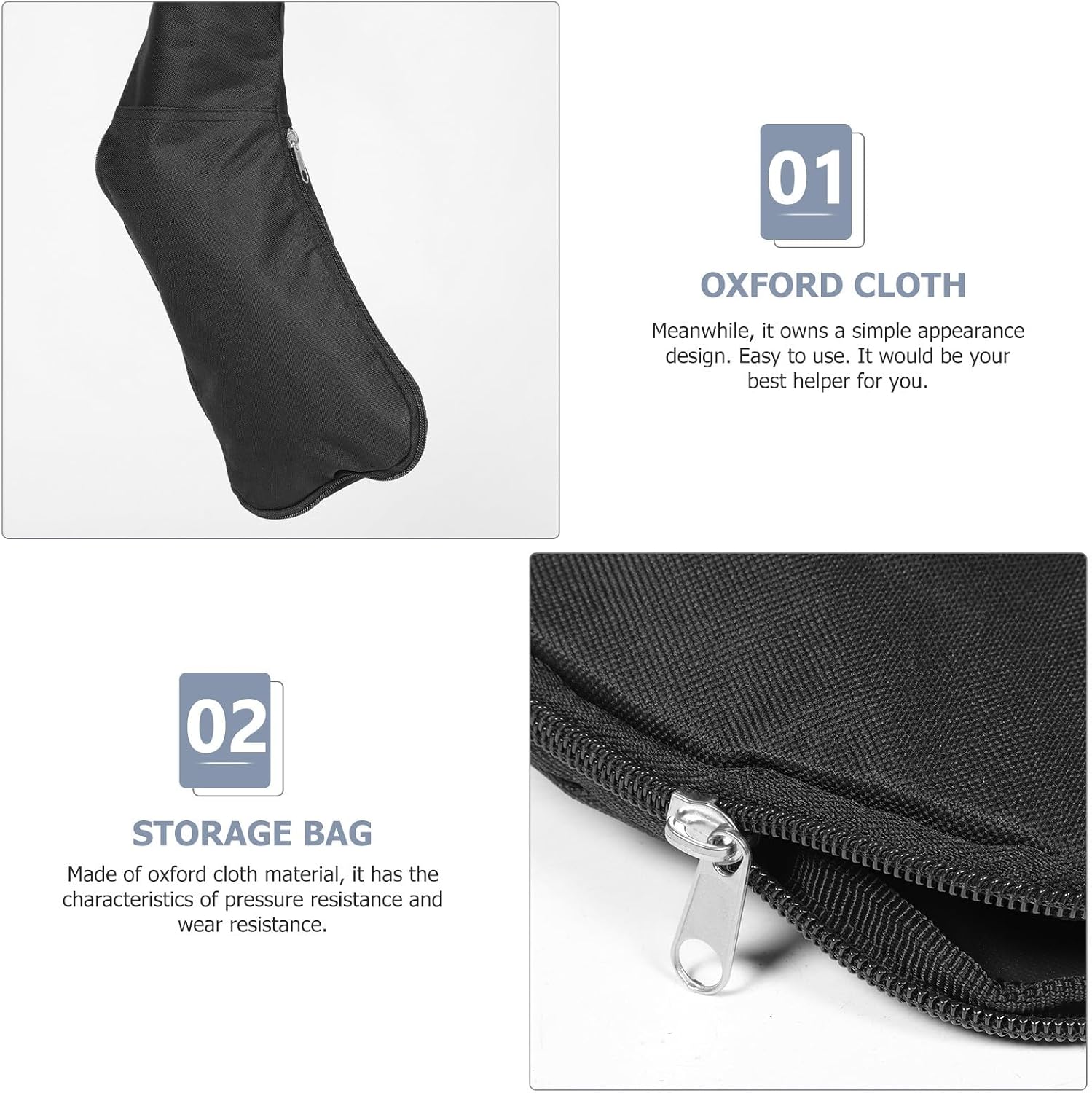 Portable Hockey Stick Storage Pouch with Oxford Cloth Material and Special Shape Design for Protection and Easy Carrying, for Ice Hockey Equipment Storage and Travel