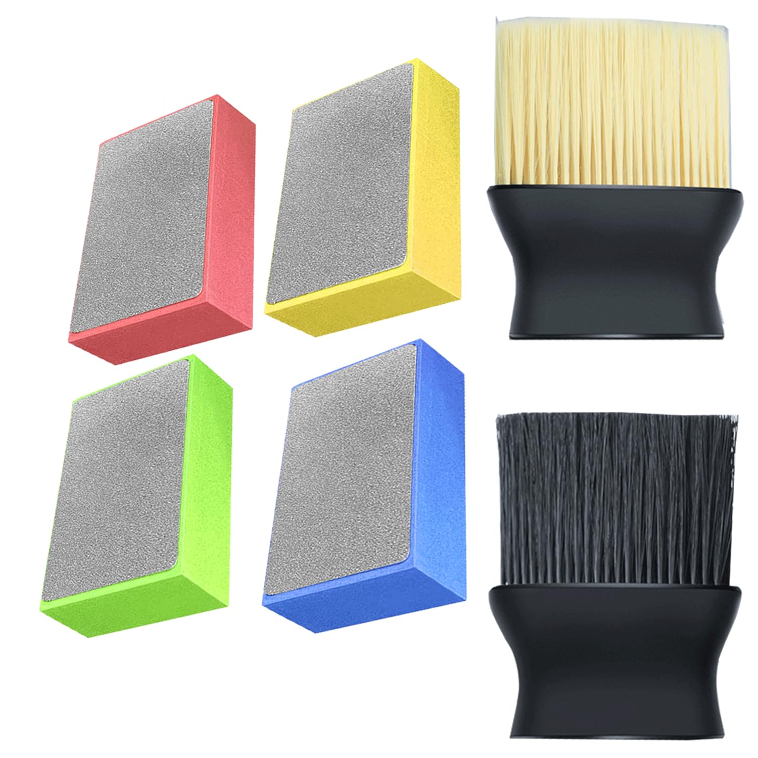 4 Blocchi Abrasivi Diamantati Per Levigatura - Grana 60# 100# 200# 400# Per Pietra, Ceramica E Vetro