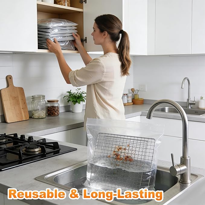 6 Bolsas Lavadoras Reutilizables para Rejillas de Horno miniatura 6