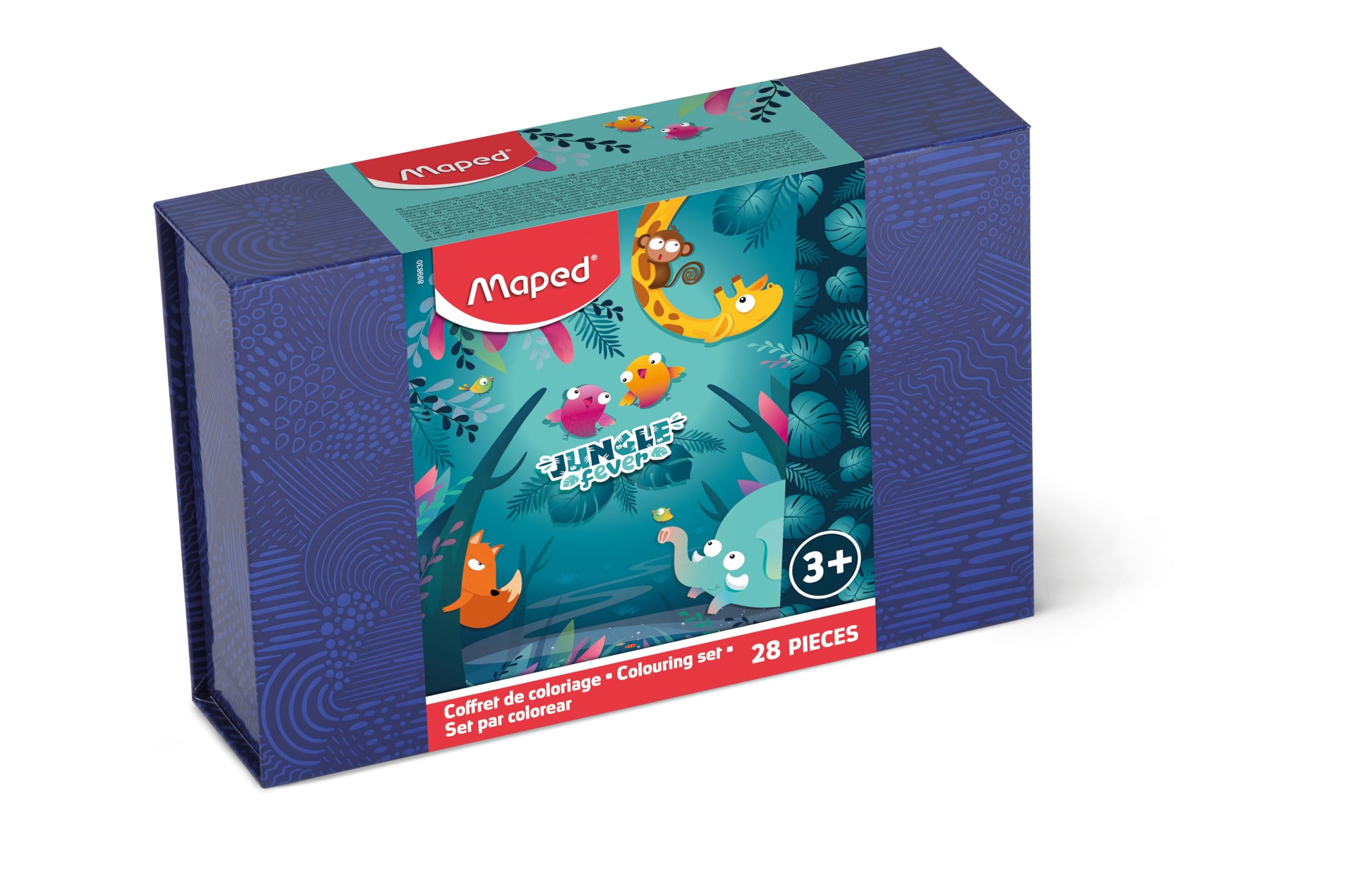 Crayons Couleur Sans Bois Résine Coffret D'écriture Maped Kidy Kit 26 Pièces - Crayons, Ciseaux, Gommes, Taille-crayon, Règle, Guide-doigt Autocollants