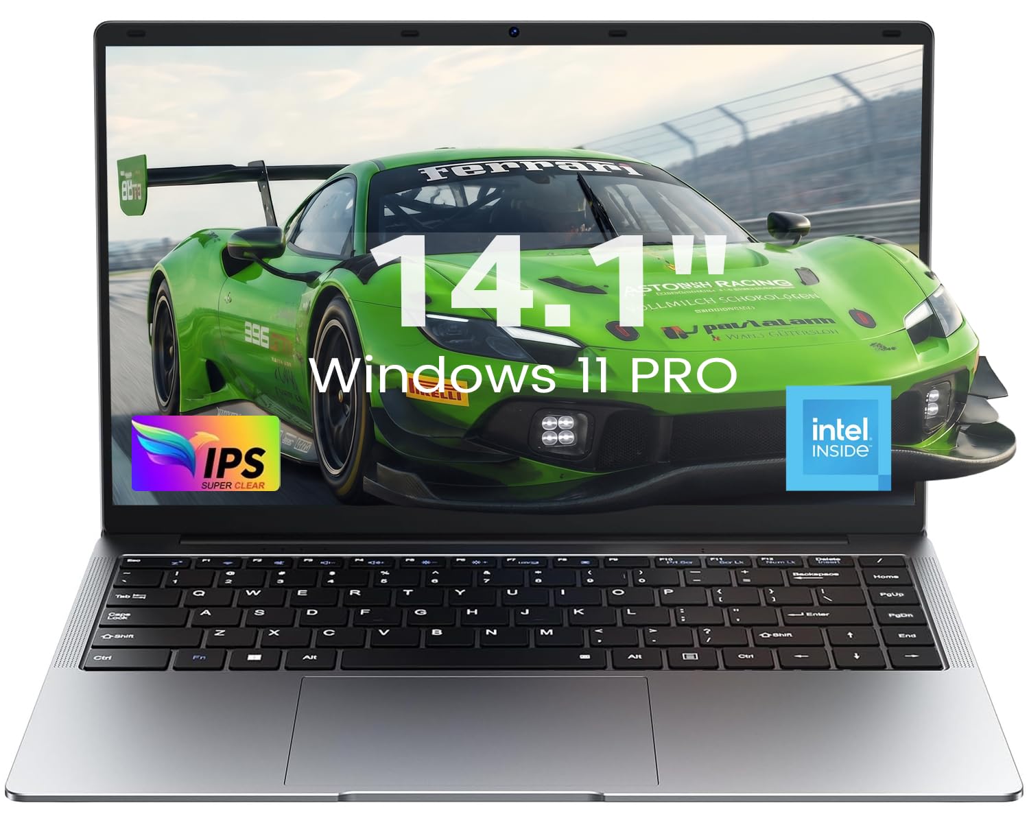 Kayoote Portátil 14,1'' Win 11 Pro, Intel Pentium J3710 Quad-Core hasta 2,64GHz, 8GB RAM, SSD M.2 128GB, Pantalla HD, Bisagra 180°, USB 3.0, Mini HDMI, Cámara, Ligero para Trabajo y Estudio