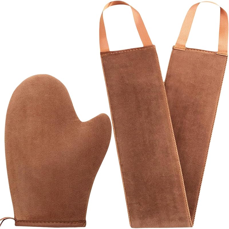ANSPHIE Kit com Luva Aplicadora de Autobronzeador e Aplicador para Costas, 2 peças