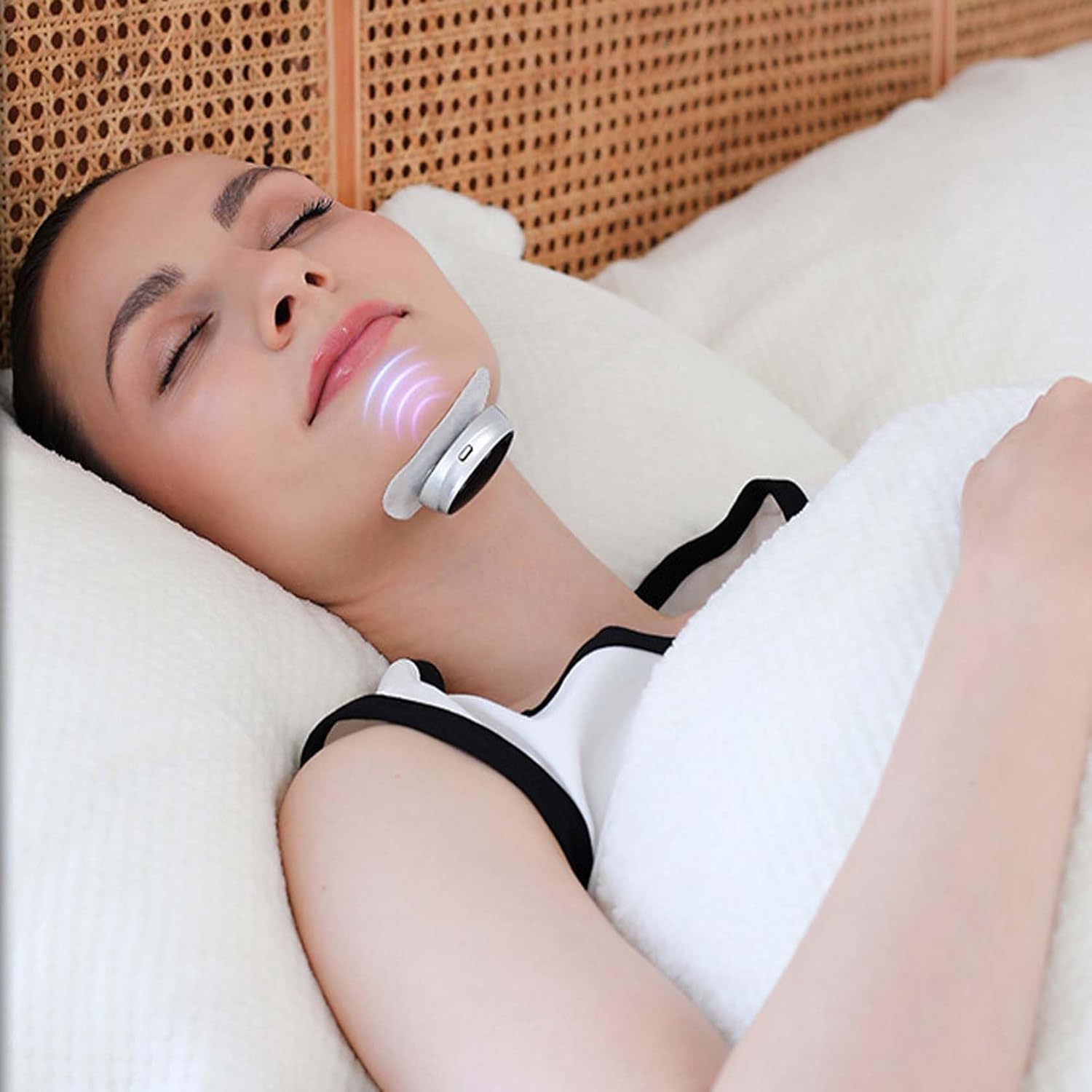 Smart Guard Anti Snore Device, Professional Anti-Snoring Device, Sleep Apnea Relief, Pulse Anti-Snoring Device for Men Women