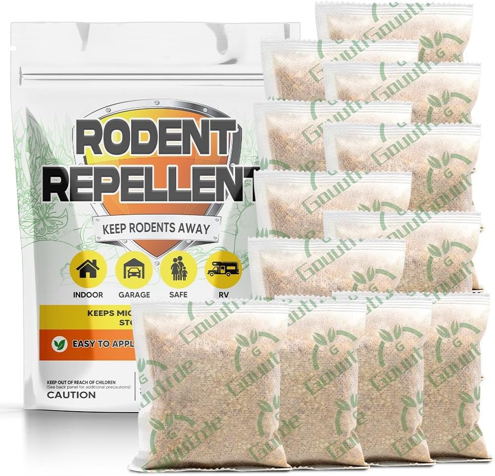 Mouse Repellent Pouches for Mice and Rats (12 pack)
