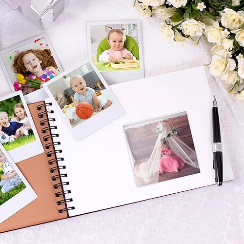 Miniatura 7 de Glenmal 150 bolsillos autoadhesivos para tarjetas de índice, fundas de plástico transparentes para fotos, bolsillos cuadrados para etiquetas, para