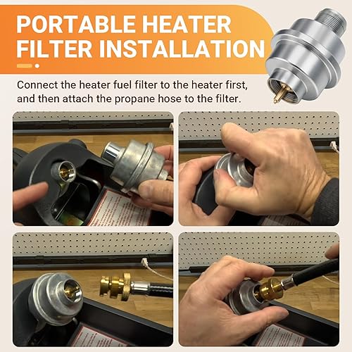 Miniatura 3 de F273699 Reemplazo del filtro de combustible de propano para Mr. Heater Big Buddy & Portable Buddy, adecuado para conjuntos de manguera de propano