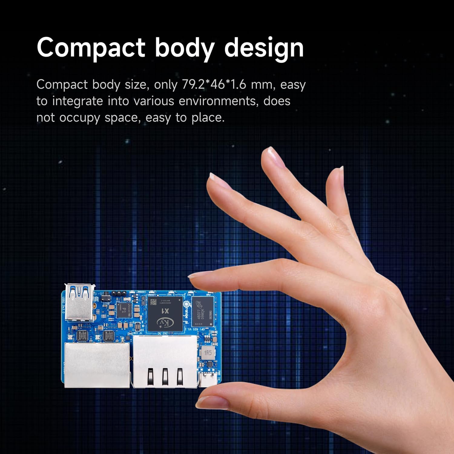 Orange Pi R2S 2GB/4GB/8GB RISC-V Single Board Computer with 8-Core RISC-V AI CPU, 8GB Onboard eMMC, Dual 2.5G & Dual 1000M Ethernet, Development Board Run OpenWrt/Ubuntu (8GB)