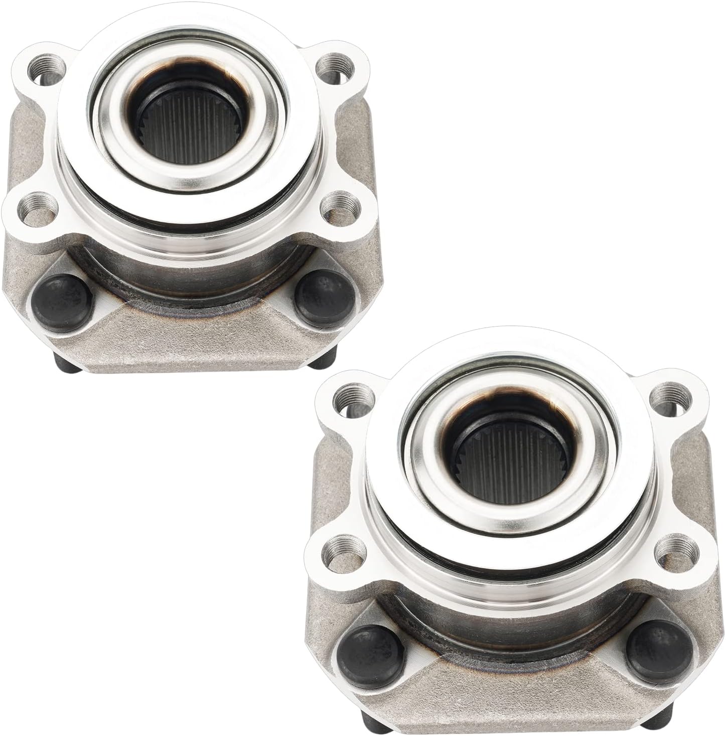 KAX 513297 2PCS Front Wheel Hub Bearing Compatible with Nissan Sentra 2007-2012,4 Lugs Wheel Bearing and Hub Assembly