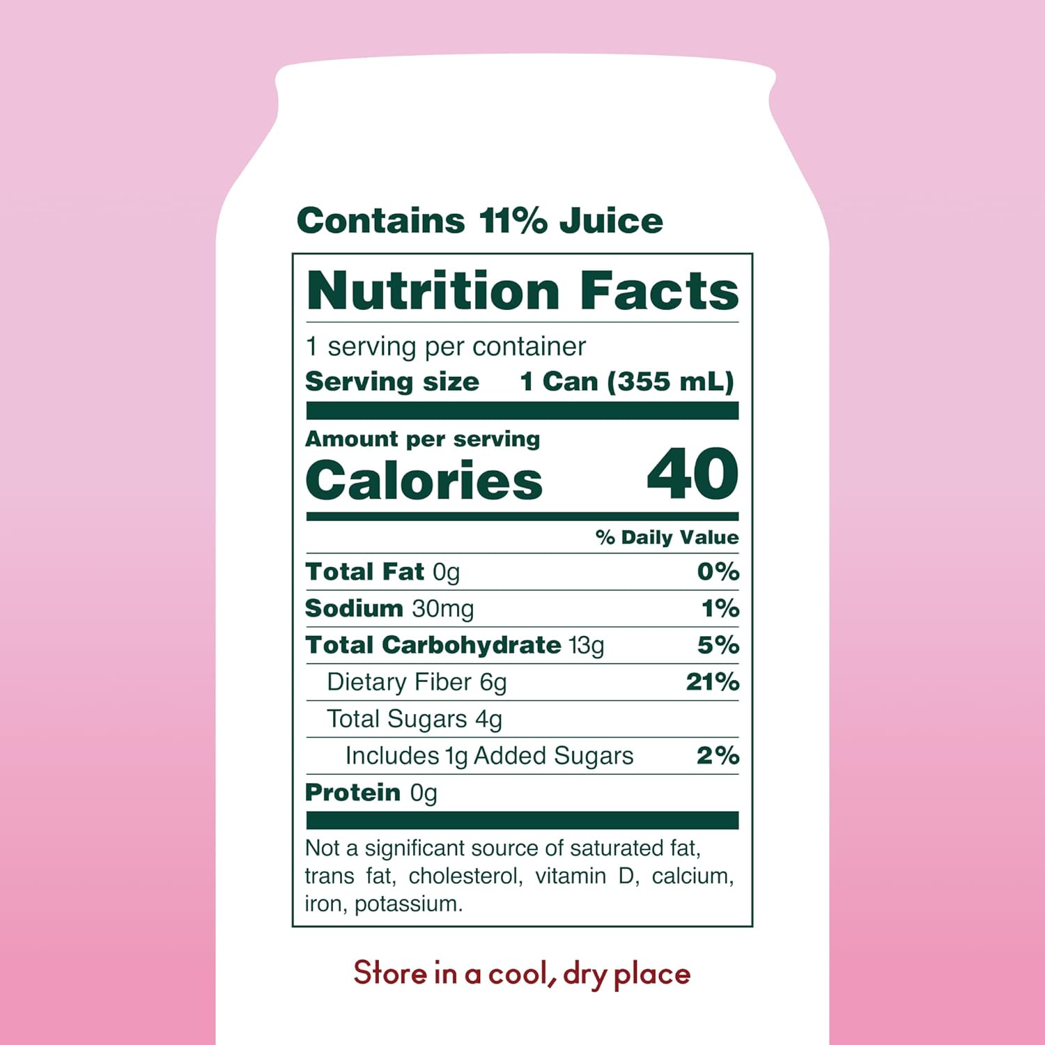 OLIPOP Prebiotic Soda Pop, Shirley Temple, Pantry Pack Packed with Prebiotics, Fiber, and Botanicals, Gluten Free, GMO Free, 12oz (12-Cans)
