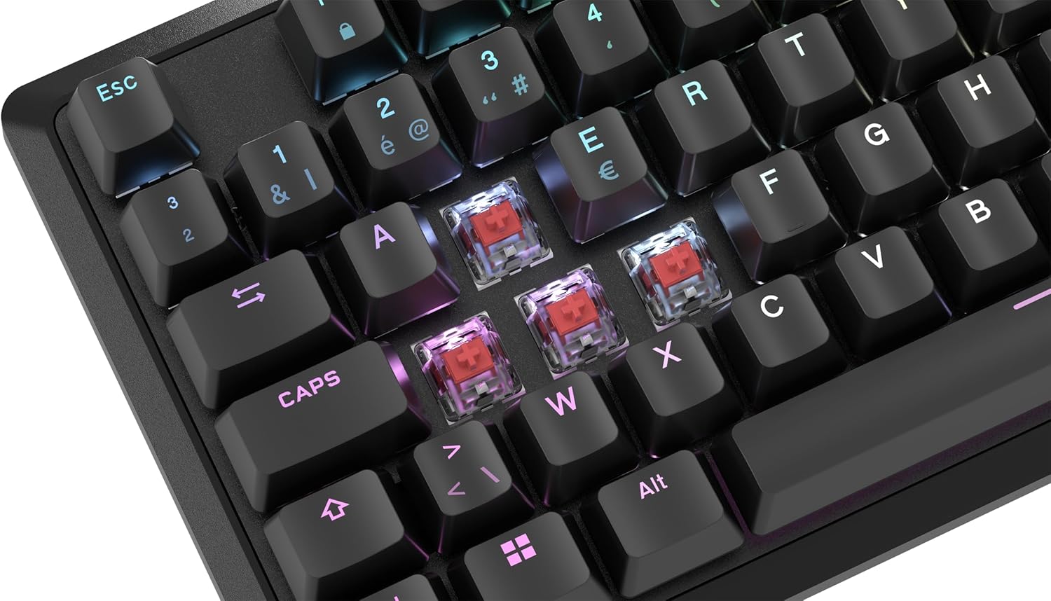K70 RGB Core Mechanical Gaming Keyboard - Backlit RGB LED LineairRed - BE Azerty - Zwart (PC/Mac/Xbox/PlayStation) - Tastiera gaming - Immagine 7