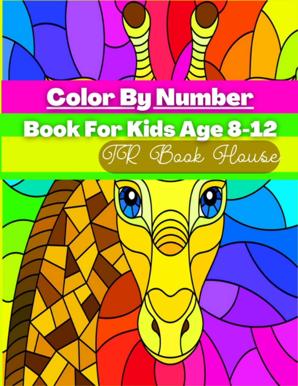 Stained Glass Color By Number Coloring Book Stained Glass Color By