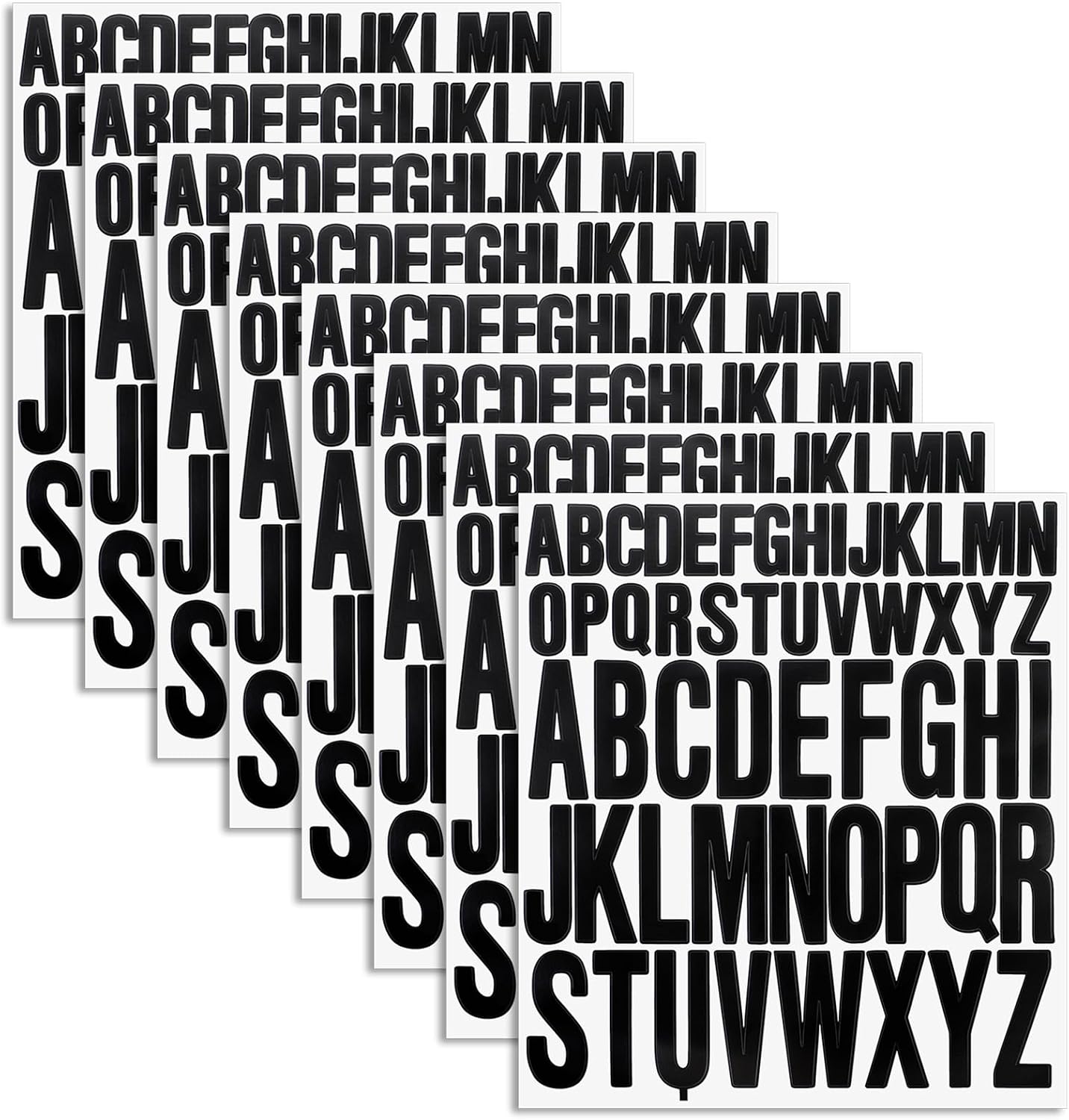 Amazon.com: COMNICO 8 Sheets Letters Stickers Self Adhesive Vinyl Stick ...