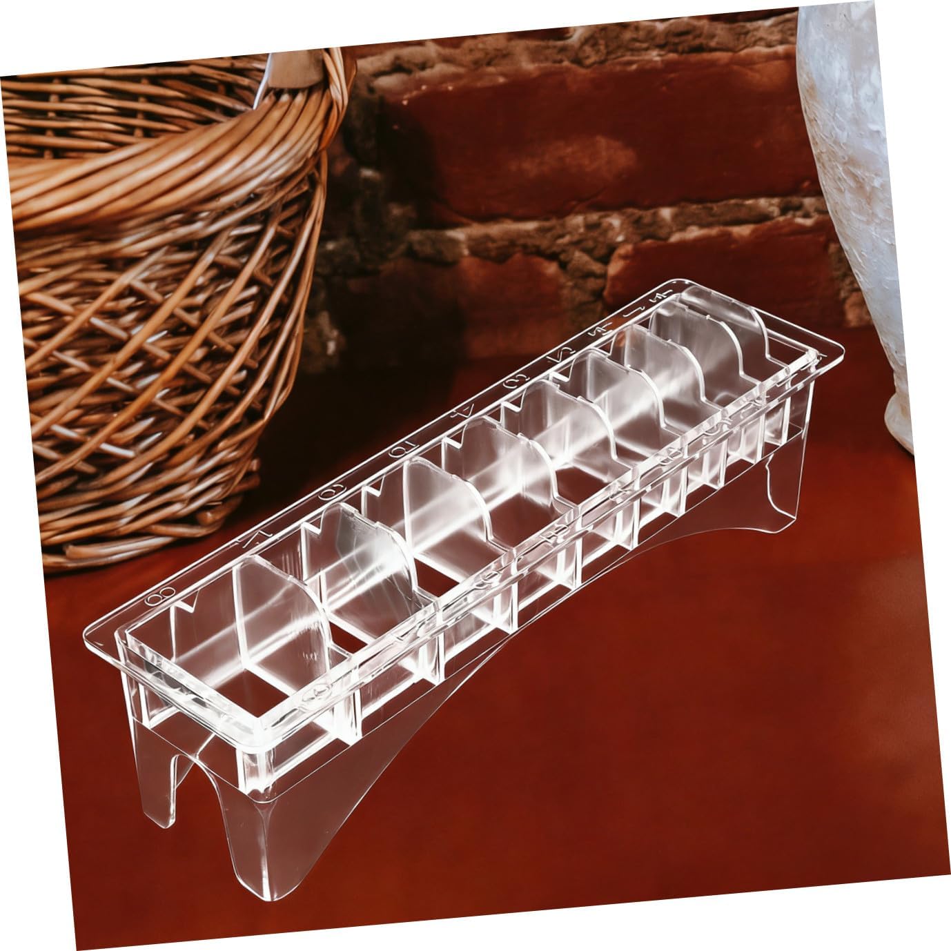 Baluue 2pcs Limit Comb Storage Organizer Box for Hair Clipper Accessories Durable Transparent Hair Tool Holder for Barbershop Practical Desk Organizer for Combs and Shears